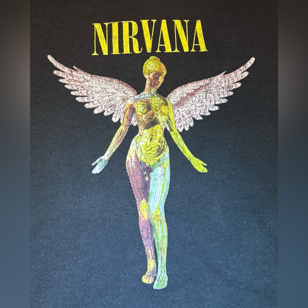 Nirvana Graphic Tee with Angel Design